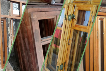 Утилизация старых деревянных окон и оконных рам